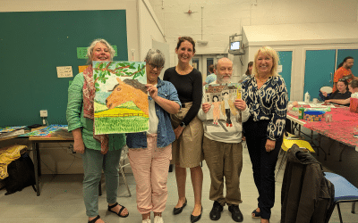 Sally Cavers from Inspiring Scotland Visits Cosgrove Art Group